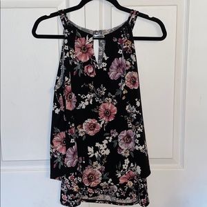 White House Black Market Floral Blouse